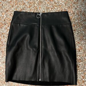 Express Faux Leather Skirt